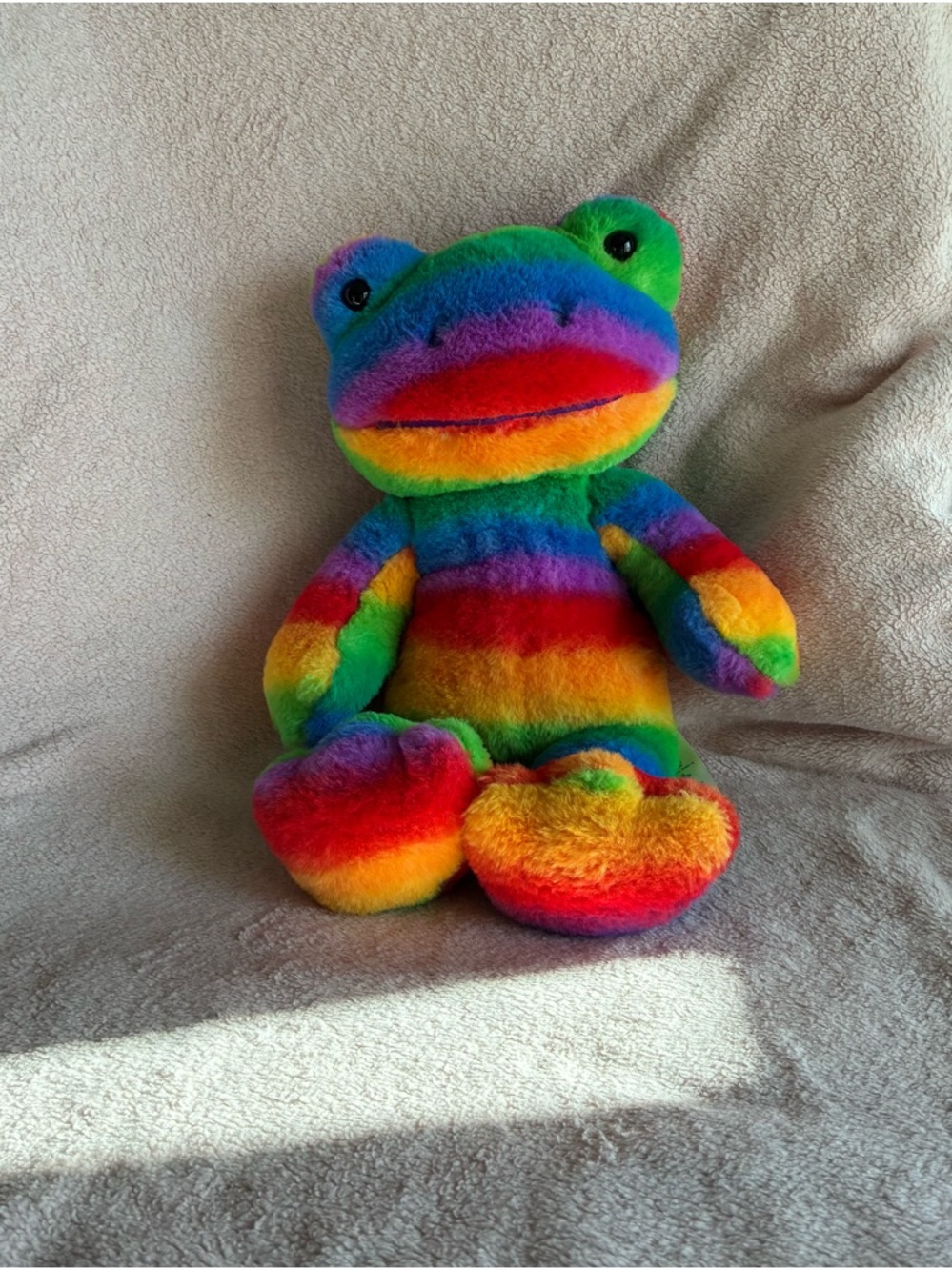 Build a Bear Rainbow Pride Frog Stuffed Plush - Picture 4 of 5